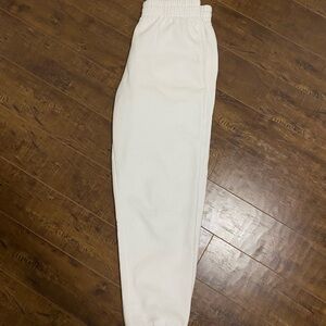 White sweat Pants